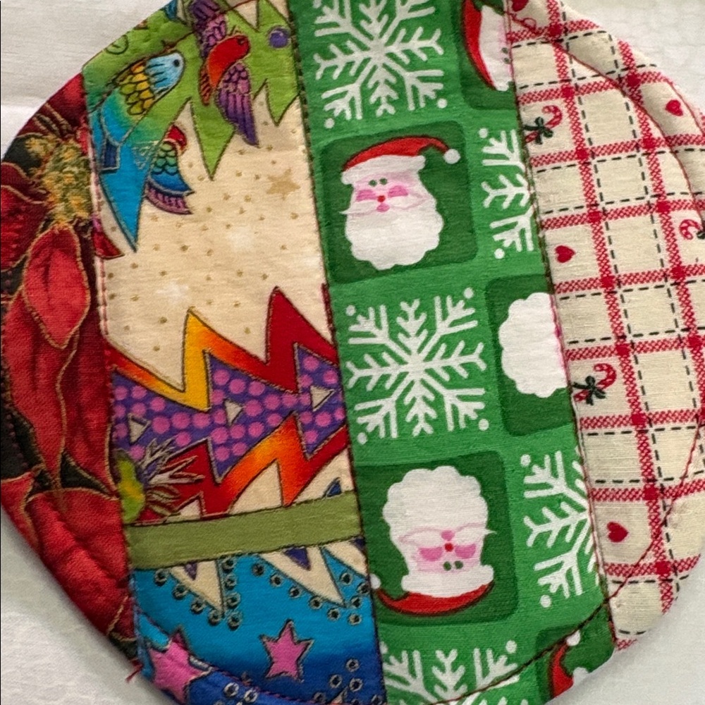 Holiday Tiny Quilts Colorful Patchwork - Picture 6 of 7